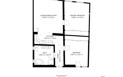 FINREA│3 izbový zariadený byt (79,5m2) Vrútky-Centrum