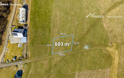 FINREA │Stavebný pozemok v Pribiši 603 m2