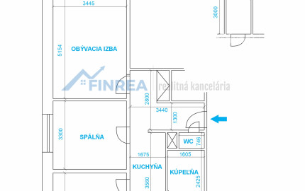 FINREA│3izbový byt v centre Martina, 65m2
