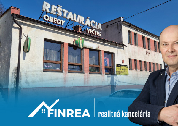 FINREA │ Reštaurácia s bytovou jednotkou a záhradou – Slovenské Pravno (blízko Martina a Turčianskych Teplíc)
