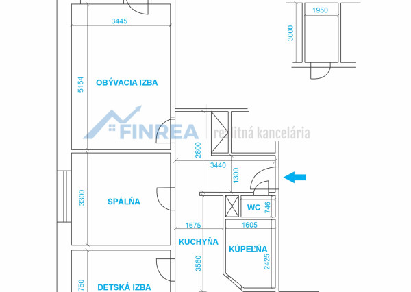 FINREA│3izbový byt v centre Martina, 65m2