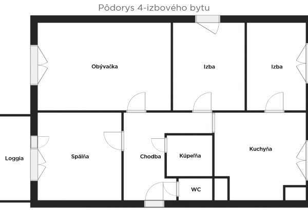 FINREA│Predaj 4-izbový byt, Dolný Kubín – sídlisko Brezovec