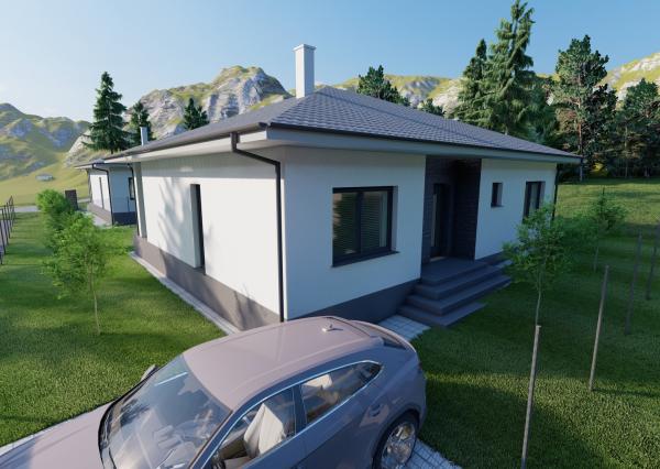 FINREA│ Novostavba - L-bungalov vo Vrútkach – 4 izby, 120 m², pozemok 505 m²
