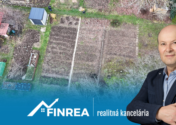 FINREA│Záhrada s chatkou v Martine, 196m2