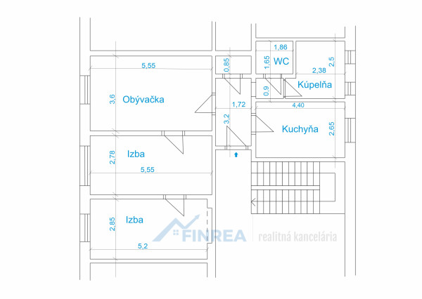 FINREA│3-izbový priestranný byt 81m2 v Martine