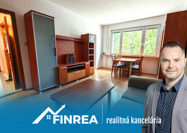 FINREA│Zariadený 3-izbový byt na prenájom s balkónom M.R. Štefánika