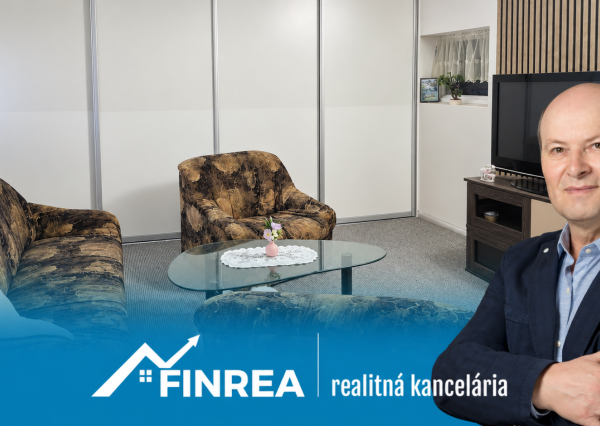 FINREA │Zariadený 2-izbový byt s parkovacím miestom – centrum Martina
