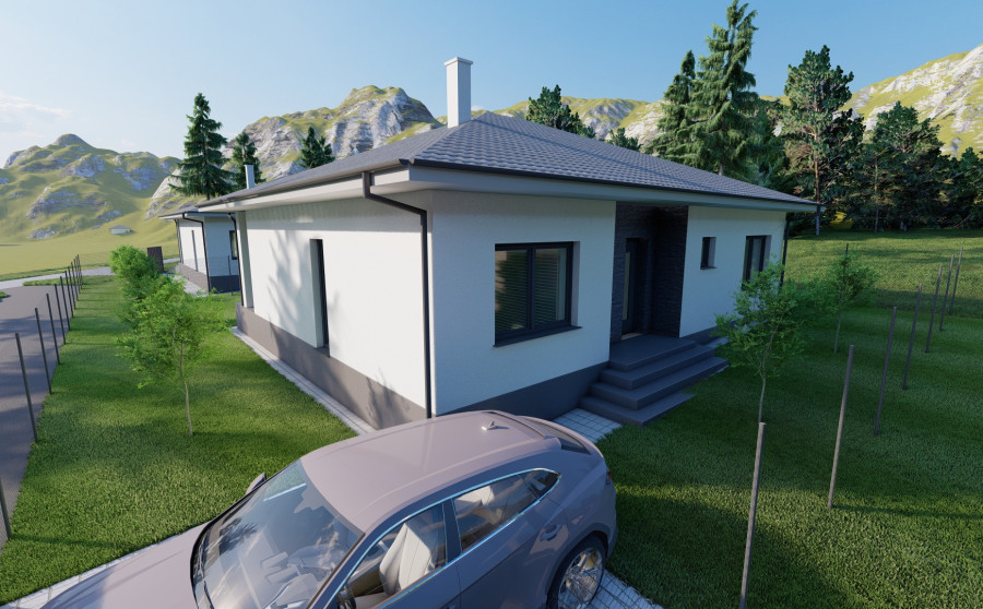 FINREA│ Novostavba 4-izbový rodinný dom bungalov | 107 m² | pozemok 464/468 m², Karvaša a Bláhovca, Vrútky