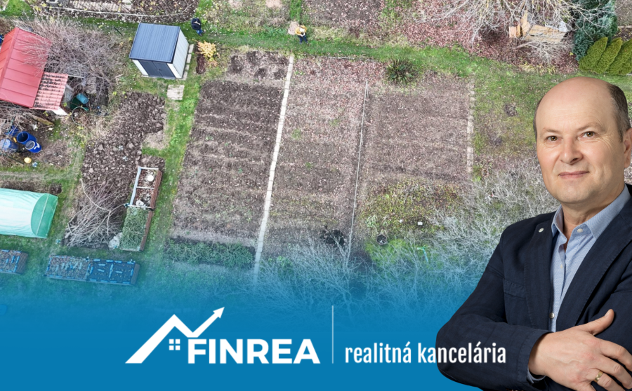 FINREA│Záhrada s chatkou v Martine, 196m2