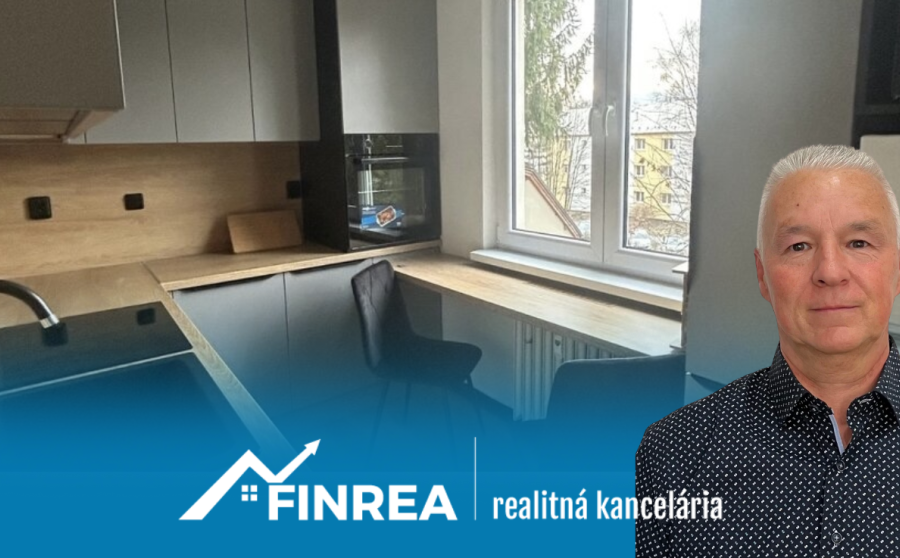 FINREA │Moderný kompletne zrekonštruovaný a zariadený 2-izbový bytu v Martine