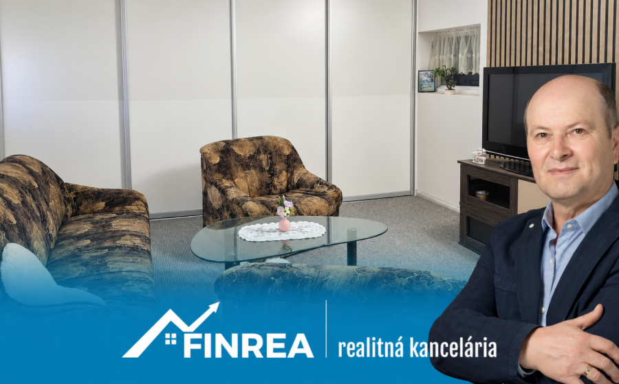 FINREA │Zariadený 2-izbový byt s parkovacím miestom – centrum Martina