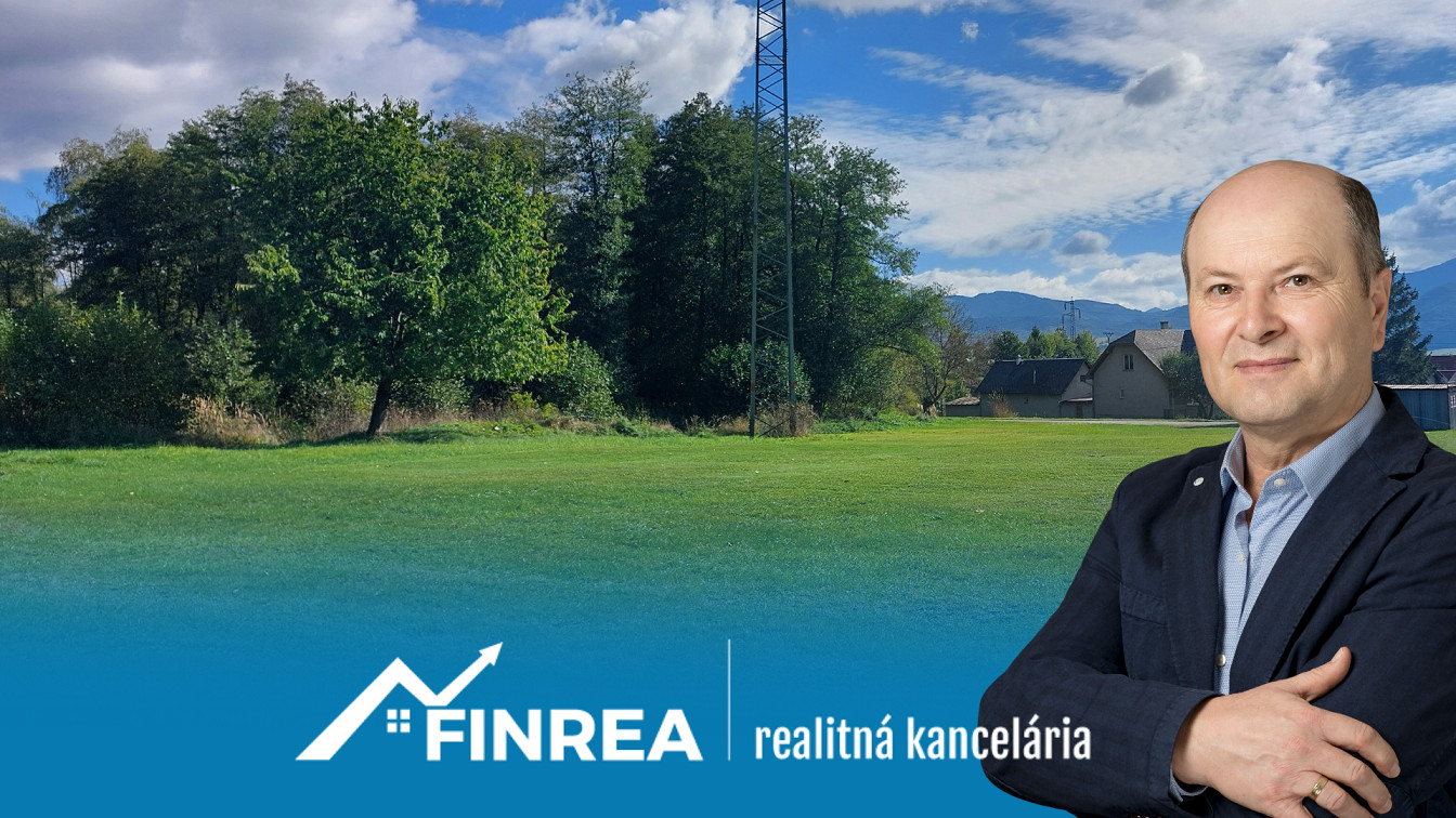 FINREA │ Pozemok 1625m2 vhodný na stavbu rodinného domu v obci Sučany, okr. Martin, ZNÍŽENÁ CENA!