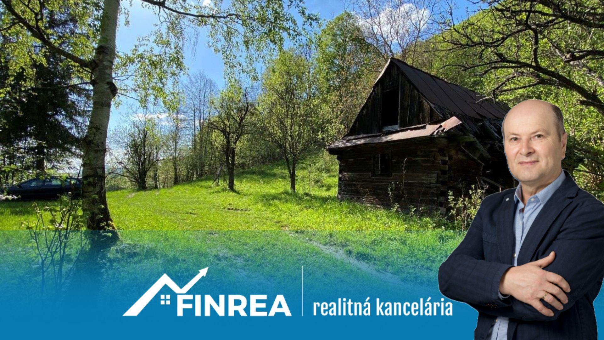 FINREA│Na predaj pozemok 1336 m² s chatou (43 m²) v krásnom prostredí obce Belá pri Žiline