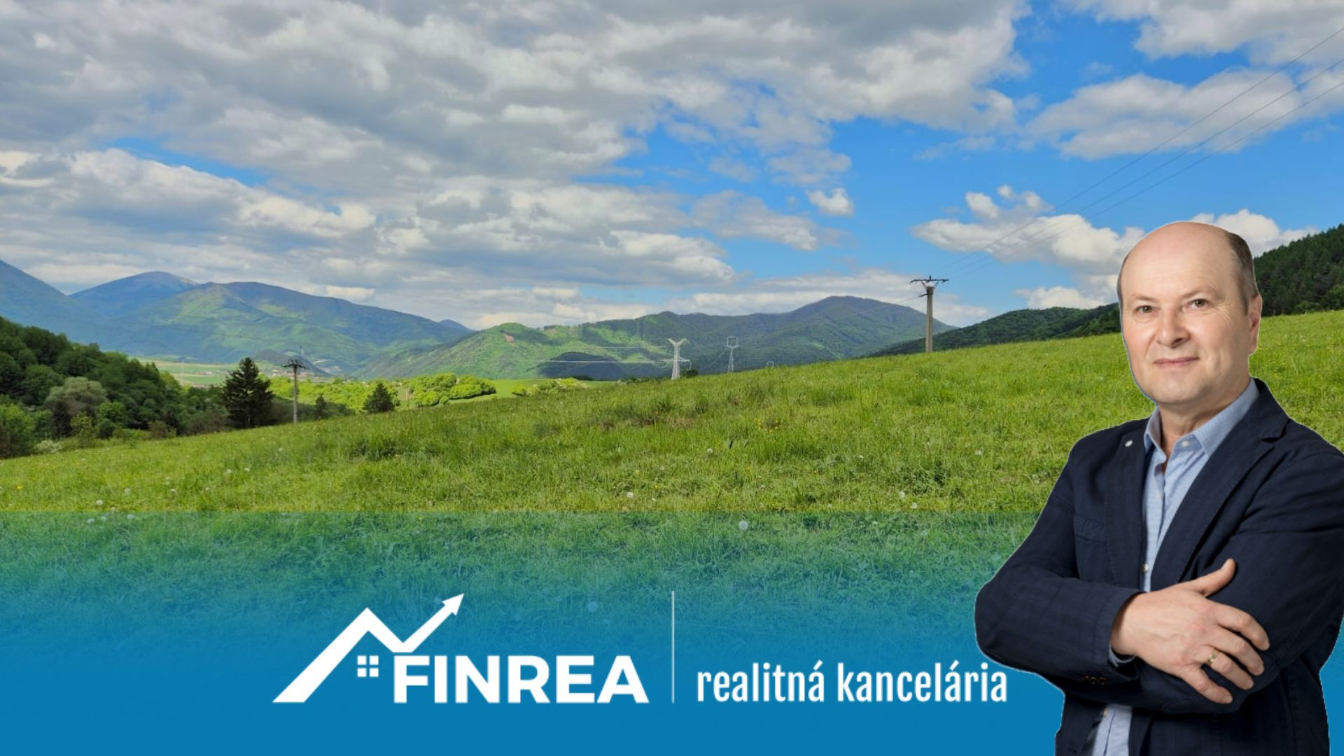 FINREA│Slnečný investičný pozemok (1009 m²) s výhľadom – Konské pri Martine
