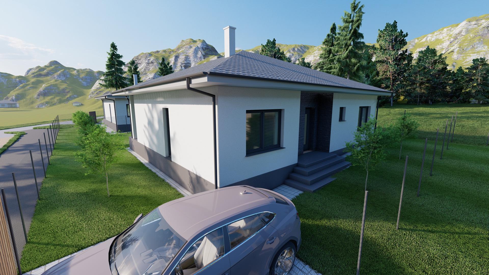 FINREA│ Novostavba 4-izbový rodinný dom bungalov | 107 m² | pozemok 464/468 m², Karvaša a Bláhovca, Vrútky