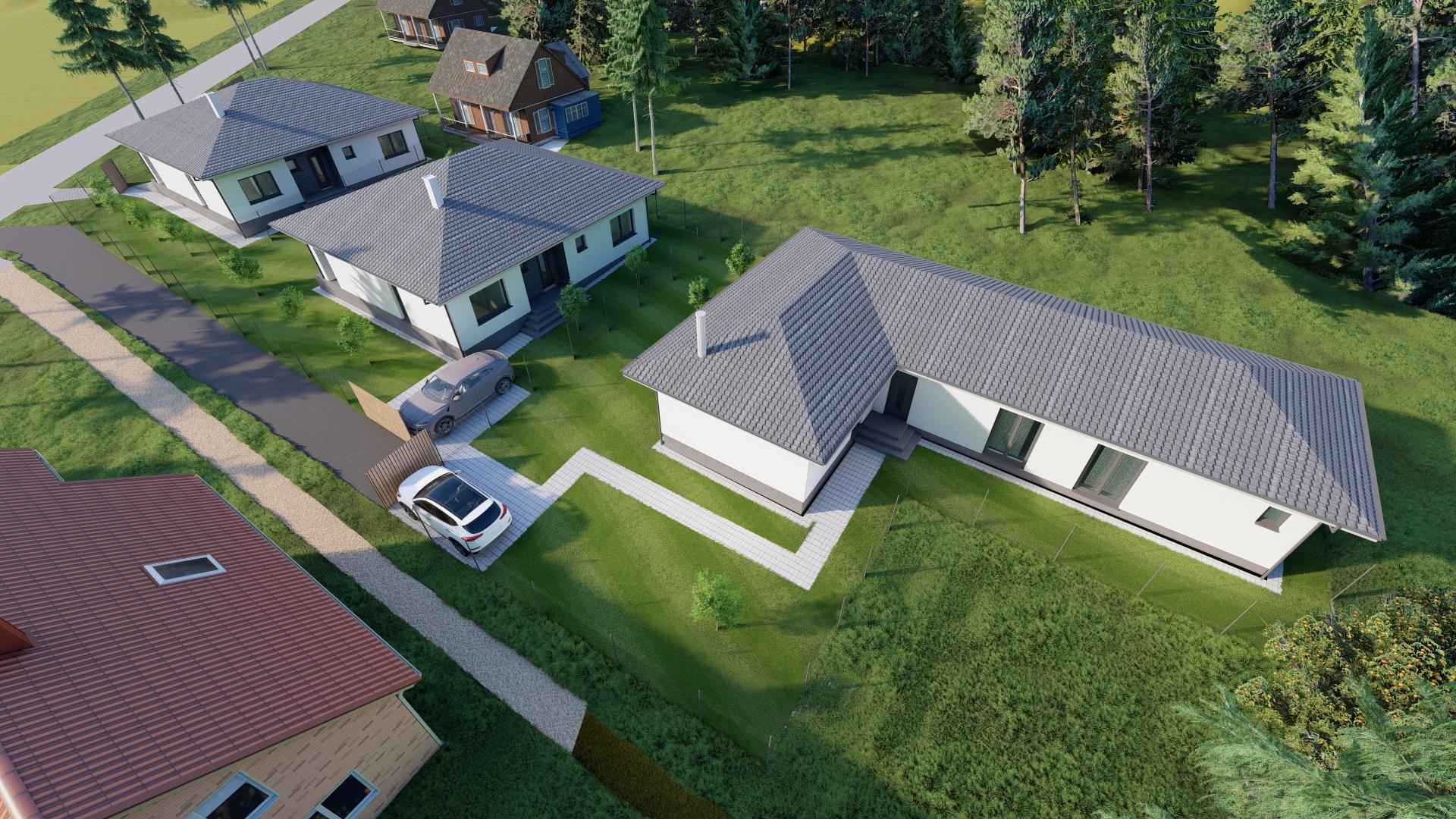 FINREA│ Novostavba - L-bungalov vo Vrútkach – 4 izby, 120 m², pozemok 505 m²