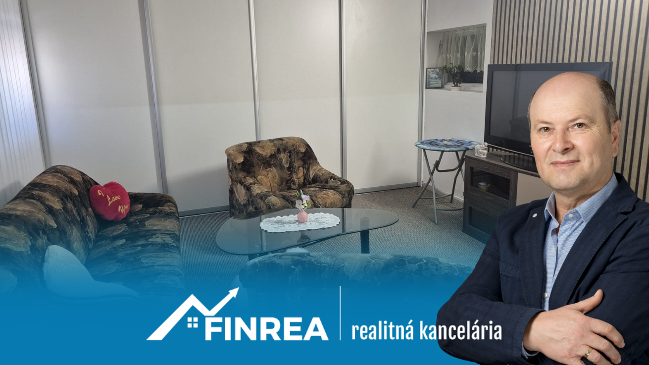 FINREA │Prenájom 2-izbového bytu v centre Martina s parkovacím miestom