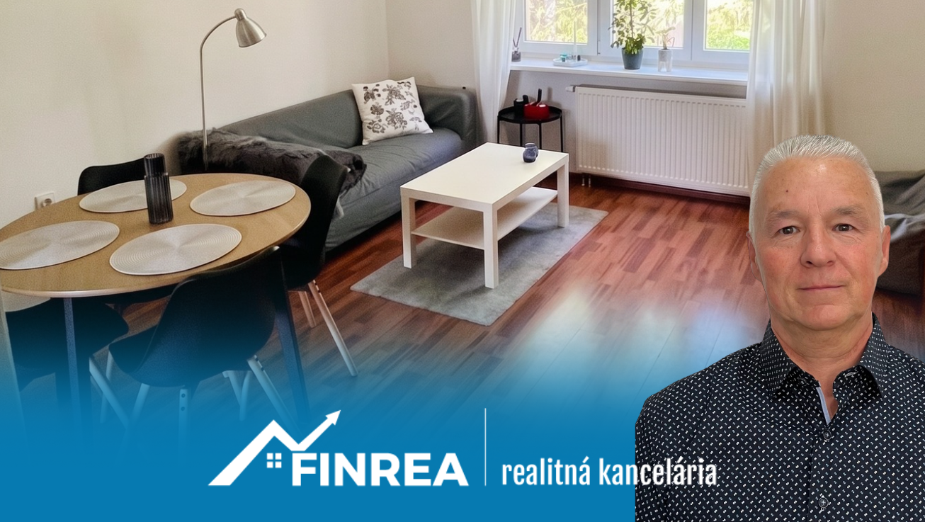FINREA │Prenájom 2-izbového bytu v centre Martina